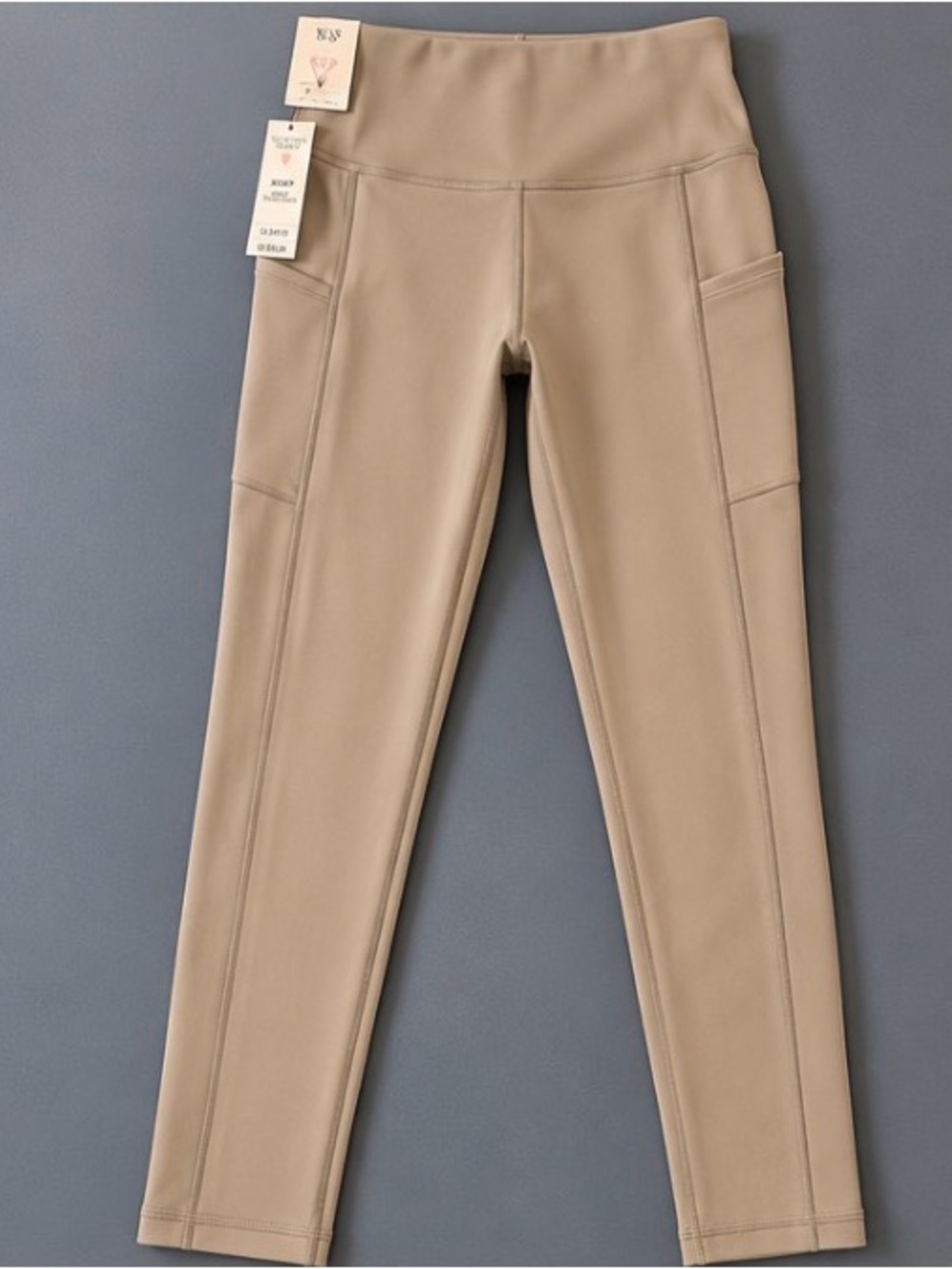 Victoria's Secret Beige High-Waist Pocket Leggings